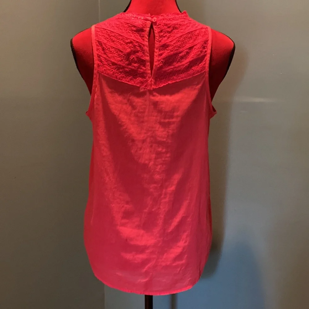 Gap Coral Cotton Top Size Small - Picture 5 of 13